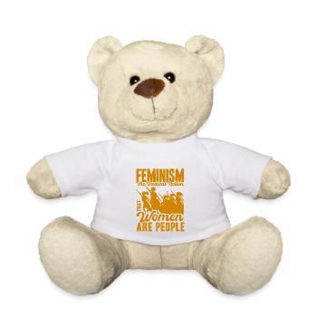 Empowerment of gender equality F - Teddy Bear - white - Front
