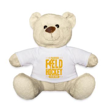 Field Hockey Indoor Field Hockey Field Hockey Players - Teddy Bear - white - Front