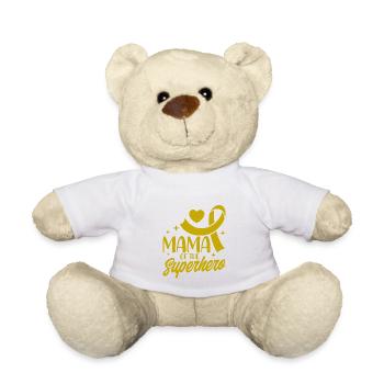 Survivant du cancer infantile du ruban jaune v - Nounours - blanc - Devant