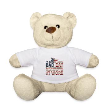 Airboat Racing Airboat Airboat Captain Gesch - Teddy Bear - white - Front