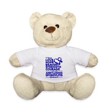 Spondylarthrite ankylosante Conscience Spondylarthrite ank - Nounours - blanc - Devant