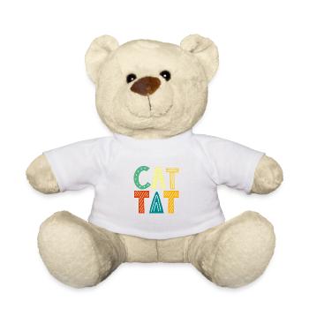 Chat Maman Chat Parents Chat Amoureux des Chats Cadeau - Nounours - blanc - Devant