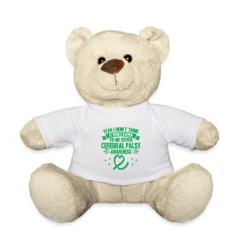 Cerebral Palsy Fighter Cerebral Palsy Awareness - Teddy Bear - white - Front