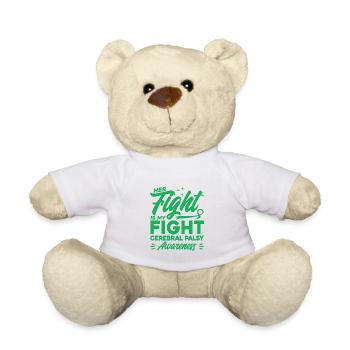 Cerebral Palsy Surviving Cerebral Palsy U - Teddy Bear - white - Front