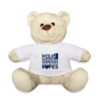 Le grimpeur est bon avec les cordes Escalade - Nounours - blanc - Devant