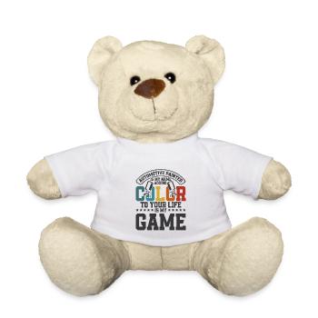 Bringt Farbe in Ihr Leben Autolackierung Geschenk - Teddy - Weiß - Vorne