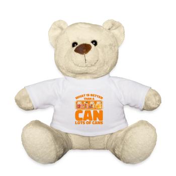 What's better than a can canning gift - Teddy Bear - white - Front