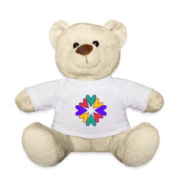 MAMA. MUTTERTAG. SCHÖNEN MUTTERTAG. ICH LIEBE DICH - Teddy - Weiß - Vorne