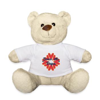 BONNE FÊTE PAPA. PAPA. FÊTE DES PÈRES. BONNE FÊTE - Nounours - blanc - Devant