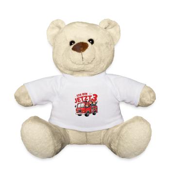 Feuerwehrauto - Alarm Ich bin jetzt 3 - Teddy - Weiß - Vorne