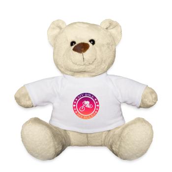 Biker Downhill Geschenk - Teddy - Weiß - Vorne