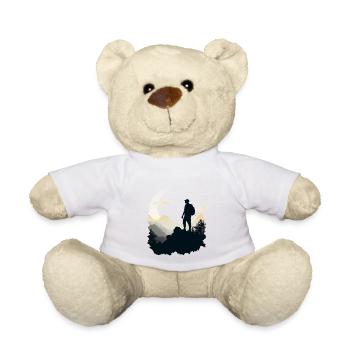 Hiking in the mountains - Teddy Bear - white - Front
