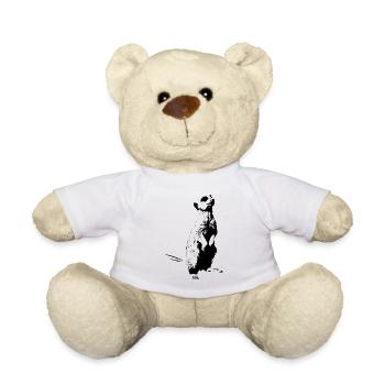 Erdmännchen - Teddy - Weiß - Vorne