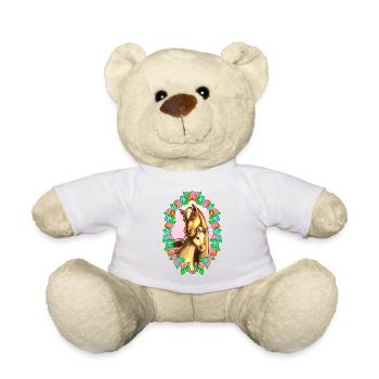 Pferde Blumenkreis - Teddy - Weiß - Vorne