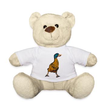 duck25 - Teddy Bear - white - Front