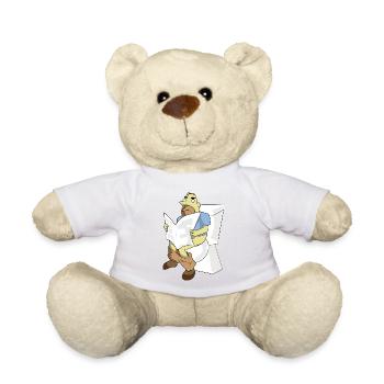 bath bath bathtub bathtub shower shower102 - Teddy Bear - white - Front
