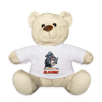 The pigeon, Me I Hunt! - Teddy Bear - white - Front