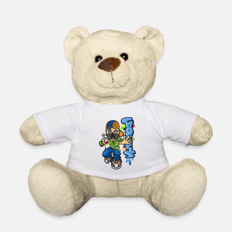 B-Boy und Graffiti - Teddy - Weiß