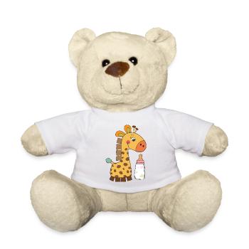 Giraffe - Geschenkidee - Teddy - Weiß - Vorne