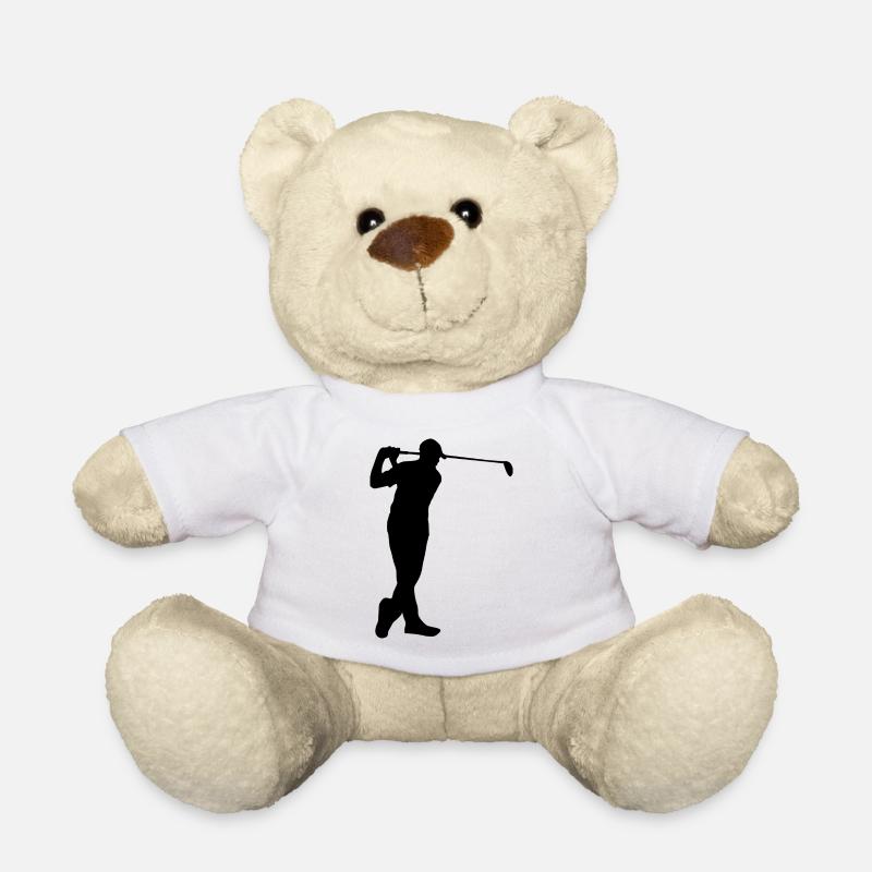 Golf player - Teddy Bear - white
