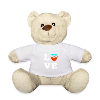 Beard beard beard - Teddy Bear - white - Front