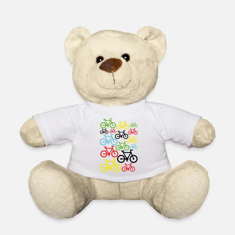 Couleurs de bicyclettes colorées - Nounours - blanc