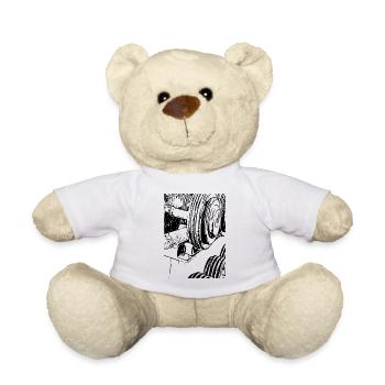 dumbbell - Teddy Bear - white - Front