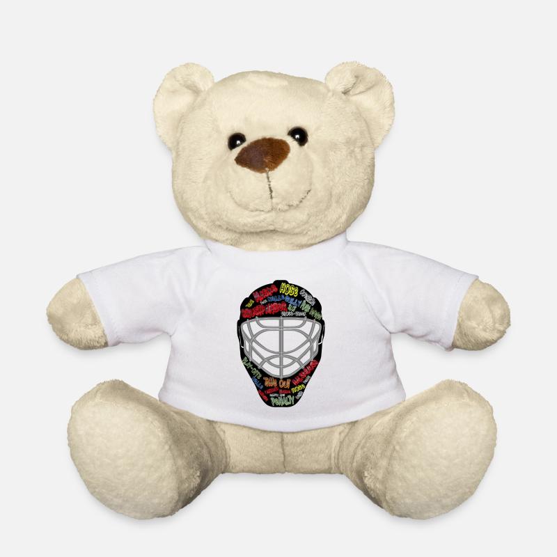 Eishockey, Torwartmaske, Maske - Teddy - Weiß