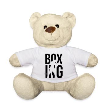 boxing - Teddy Bear - white - Front
