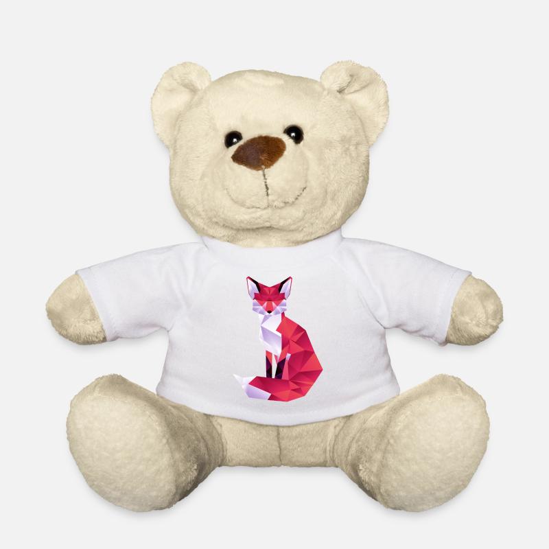 Renard rouge - Nounours - blanc