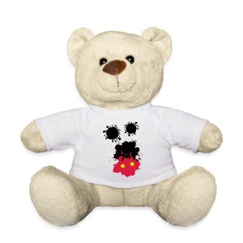 Mouse spots - Teddy Bear - white - Front