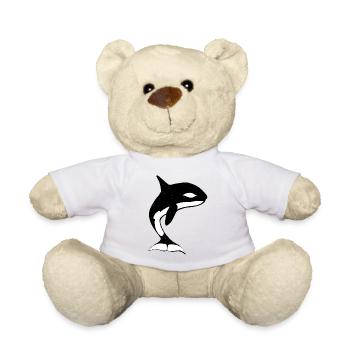 Baleine drôle - Nounours - blanc - Devant