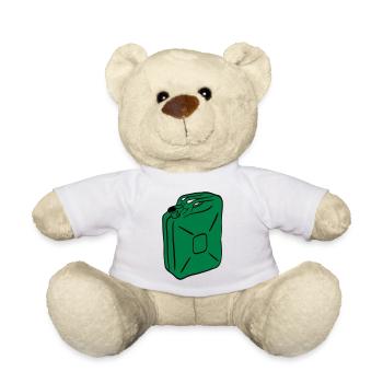 Benzin Kanister - Teddy - Weiß - Vorne