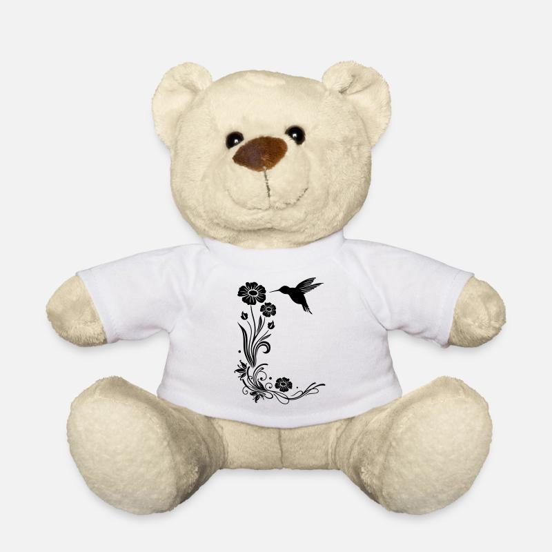 Kolibri Blumen - Teddy - Weiß