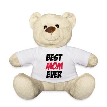 Best Mom Ever - Nounours - blanc - Devant
