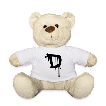 Graffiti D tombe jet de sang Farbklex - Nounours - blanc - Devant