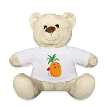 Ananas Diable mignon - Petit Démon Fruité - Nounours - blanc - Devant