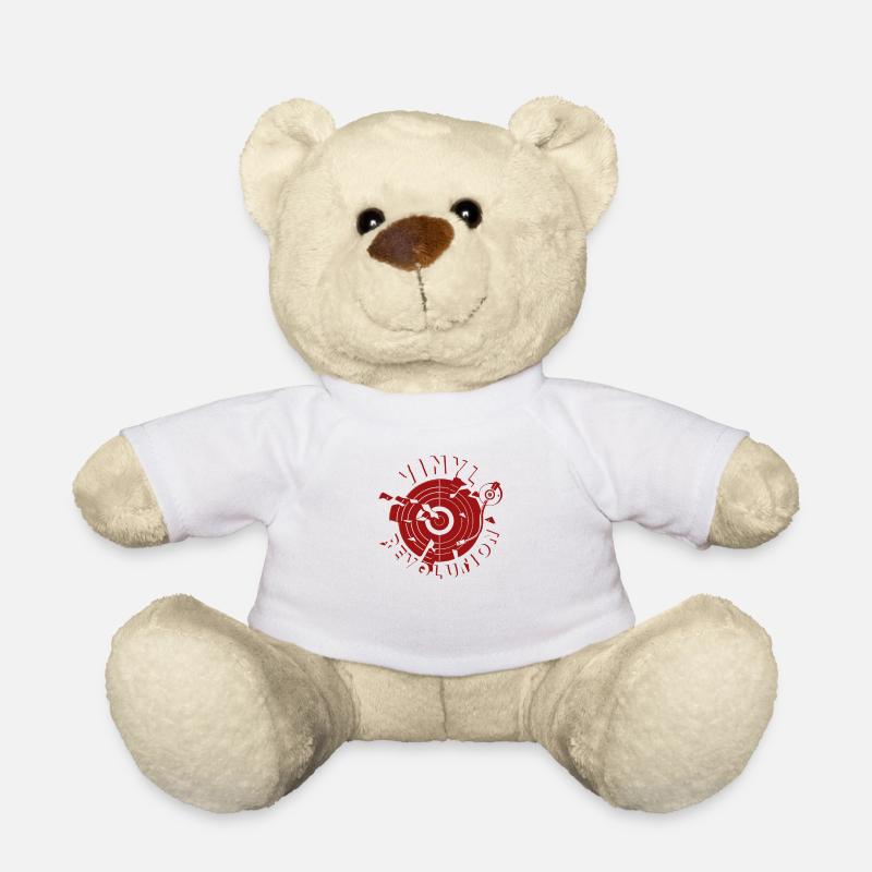 Vinyl Revolution - Record - Destroyed - Teddy Bear - white
