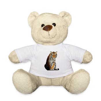 Majestätischer Tiger Im Fokus - Teddy - Weiß - Vorne