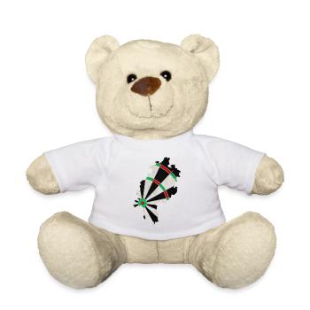 Dartboard Hessen - Teddy Bear - white - Front