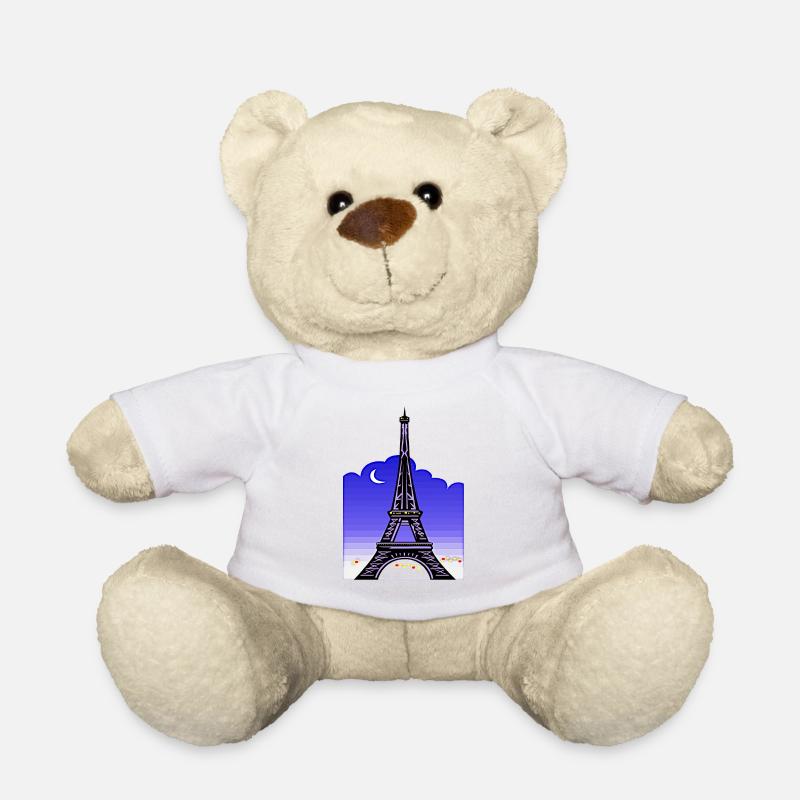 Eiffelturm - Teddy - Weiß