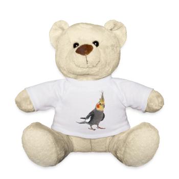 Nymph Cockatoo - Teddy Bear - white - Front