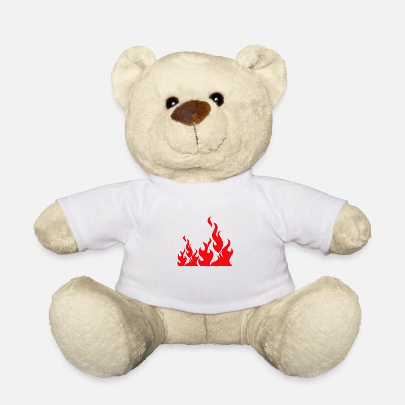 Flammen lodernd beeindruckend - Teddy - Weiß