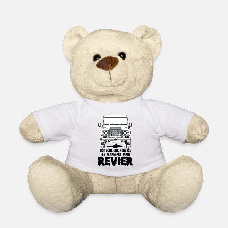 Defender lustig funny Geschenk - Teddy - Weiß