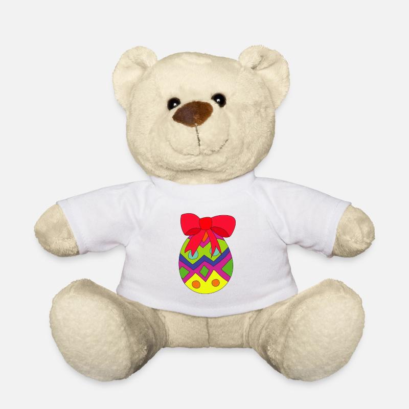 Osterei - Teddy - Weiß