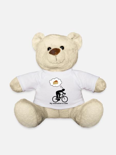 My motivation is cake - Teddy - Weiß
