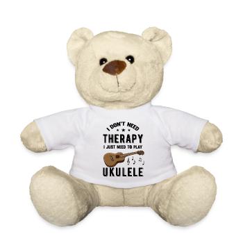 Nur Meine Ukulele lustiger Spruch - Teddy - Weiß - Vorne
