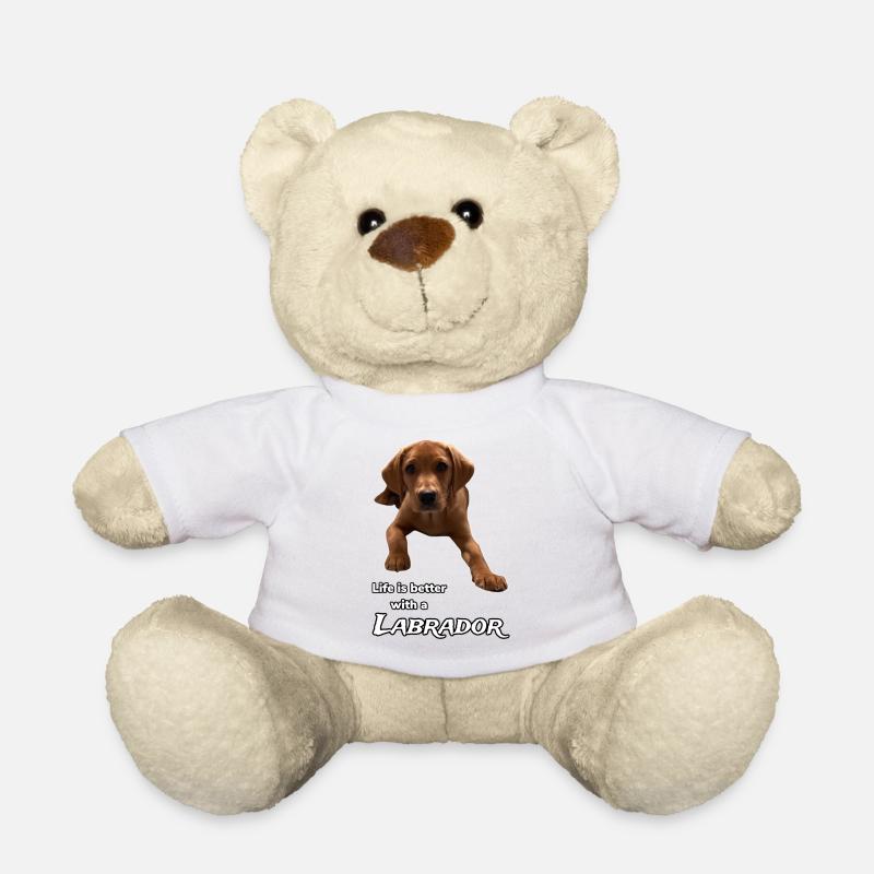 Das Leben ist besser mit einem Labrador - Teddy - Weiß