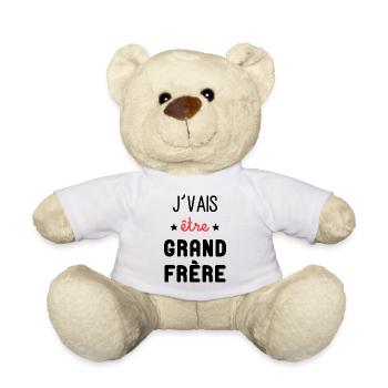 J'vais être Grand Frère - Nounours - blanc - Devant
