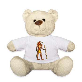 Hiéroglyphes egipt - Nounours - blanc - Devant